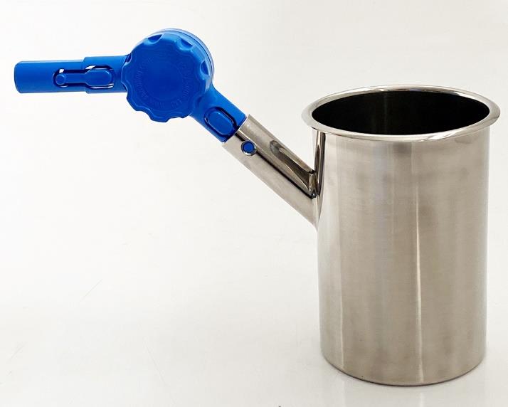 angular beaker stainless steel